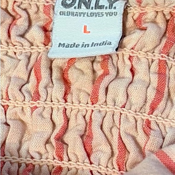 Women’s Only by Old Navy Pink and White Striped Pajama Set - Picture 2 of 5